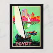 Briefkaart-Vintage Travel-Egypte Briefkaart (Voorkant)