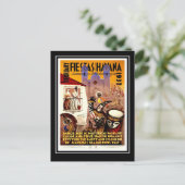 Briefkaart Vintage Travel Fiesta Havana (Staand voorkant)