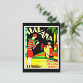 Briefkaart-Vintage Travel-Havana 2 Briefkaart (Staand voorkant)