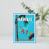 Briefkaart-Vintage Travel-Hawaii 5 Briefkaart (Staand voorkant)