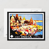 Briefkaart-Vintage Travel-India Briefkaart (Voorkant / Achterkant)