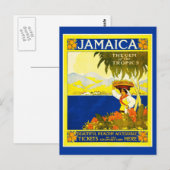 Briefkaart-Vintage Travel-Jamaica Briefkaart (Voorkant / Achterkant)