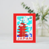 Briefkaart-Vintage Travel-Japan 2 Briefkaart (Staand voorkant)
