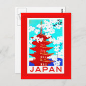 Briefkaart-Vintage Travel-Japan 2 Briefkaart (Voorkant / Achterkant)