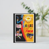 Briefkaart-Vintage Travel-Las Vegas Briefkaart (Staand voorkant)