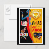 Briefkaart-Vintage Travel-Las Vegas Briefkaart (Voorkant / Achterkant)