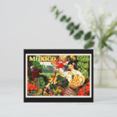 Briefkaart-VIntage Travel-Mexico 2 Briefkaart (Staand voorkant)