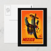 Briefkaart-VIntage Travel-Mexico Briefkaart (Voorkant / Achterkant)