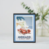 Briefkaart-Vintage Travel-Monaco Briefkaart (Staand voorkant)