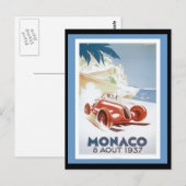 Briefkaart-Vintage Travel-Monaco Briefkaart (Voorkant / Achterkant)