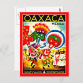 Briefkaart-Vintage Travel-Oaxaca Briefkaart (Voorkant / Achterkant)