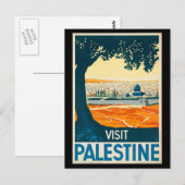 Briefkaart-Vintage Travel-Palestina Briefkaart (Voorkant / Achterkant)