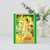 Briefkaart-Vintage Travel-Spanje 10 Briefkaart (Staand voorkant)