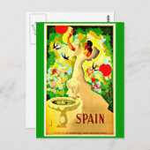 Briefkaart-Vintage Travel-Spanje 10 Briefkaart (Voorkant / Achterkant)