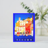 Briefkaart-Vintage Travel-Ticino Briefkaart (Staand voorkant)