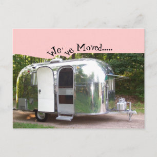 Briefkaart Vintage Travel Trailer Retro We zijn ve