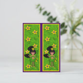 Briefkaart Violet Bladwijzer (Staand voorkant)