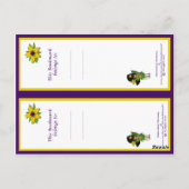 Briefkaart Violet Bladwijzer (Achterkant)
