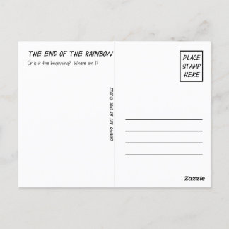 Briefkaart, Violet, Paars, einde van de regenboog Briefkaart