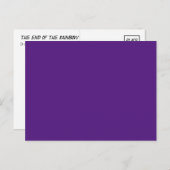 Briefkaart, Violet, Paars, einde van de regenboog Briefkaart (Voorkant / Achterkant)