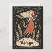 Briefkaart - Virgo Celestial Zodiac Art (Voorkant)