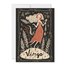 Briefkaart - Virgo Celestial Zodiac Art