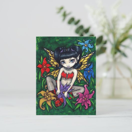 briefkaart "Visnetten en drijvers" (Staand voorkant)