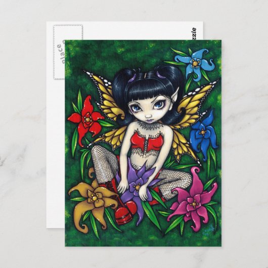 briefkaart "Visnetten en drijvers" (Voorkant / Achterkant)