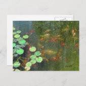 Briefkaart visvijver (Voorkant / Achterkant)