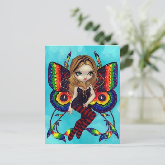 briefkaart "Vivid Wings" (Staand voorkant)