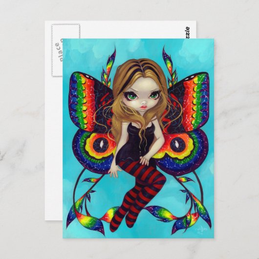 briefkaart "Vivid Wings" (Voorkant / Achterkant)