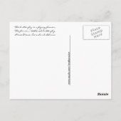 Briefkaart vliegende vlinder/offerte (Achterkant)
