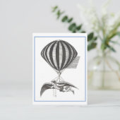 Briefkaart  vliegmachine (Staand voorkant)