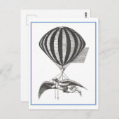 Briefkaart  vliegmachine (Voorkant / Achterkant)