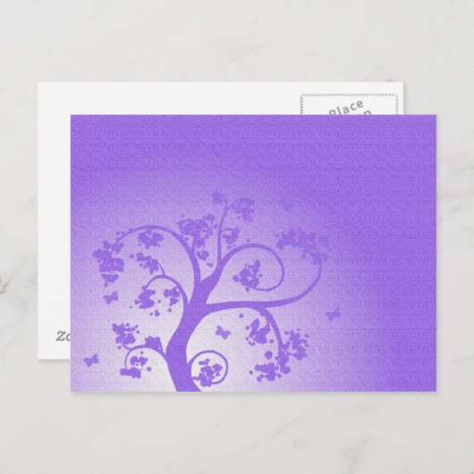 Briefkaart vlinderboom (Voorkant / Achterkant)