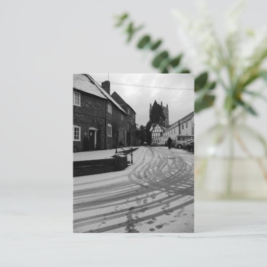 Briefkaart voetafdrukken (Staand voorkant)