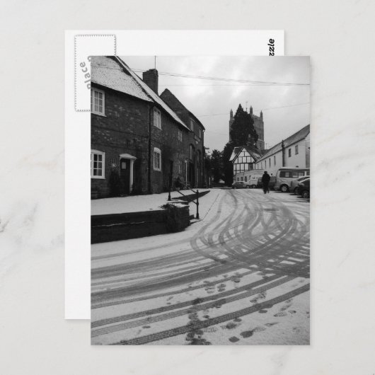 Briefkaart voetafdrukken (Voorkant / Achterkant)