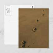 briefkaart voetafdrukken (Voorkant / Achterkant)