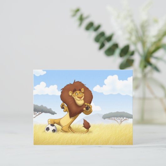 Briefkaart Voetbal (Staand voorkant)