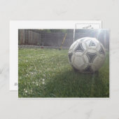 Briefkaart Voetbal (Voorkant / Achterkant)
