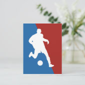 Briefkaart Voetbalspeler (Staand voorkant)