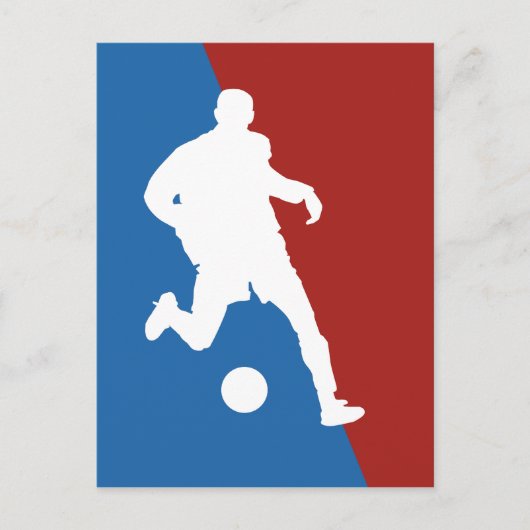 Briefkaart Voetbalspeler (Voorkant)