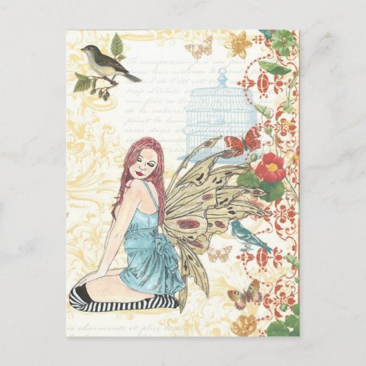 Briefkaart " vogelgriep" (Voorkant)