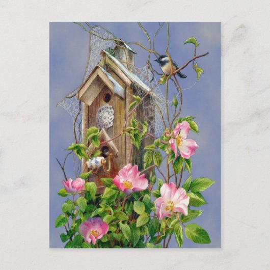 Briefkaart vogelhuis (Voorkant)