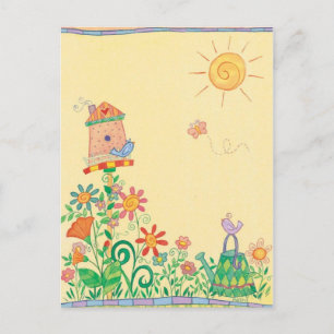 briefkaart vogelhuis