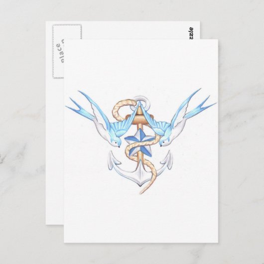 briefkaart vogels (Voorkant / Achterkant)