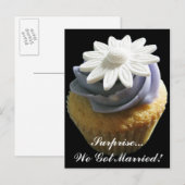 Briefkaart voor aankondiging huwelijk (Voorkant / Achterkant)