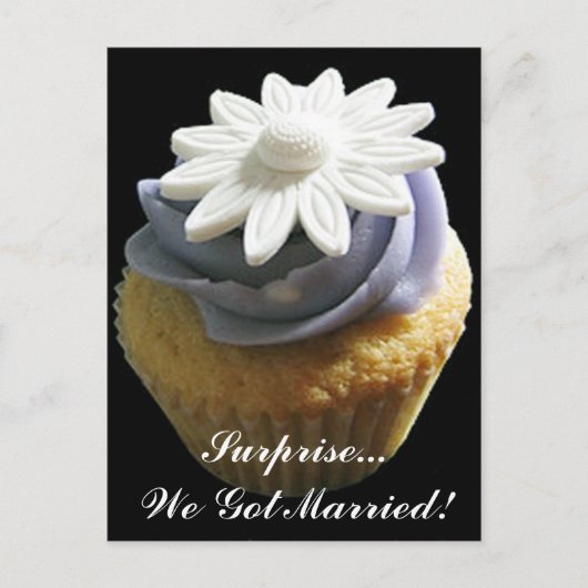 Briefkaart voor aankondiging huwelijk (Voorkant)