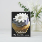 Briefkaart voor aankondiging huwelijk (Staand voorkant)