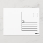 briefkaart voor aankondiging van baby (Achterkant)